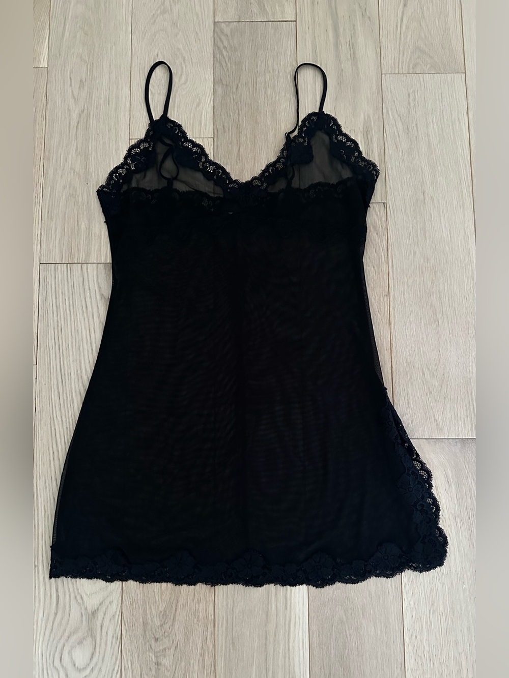 Vintage Y2K black dress slip